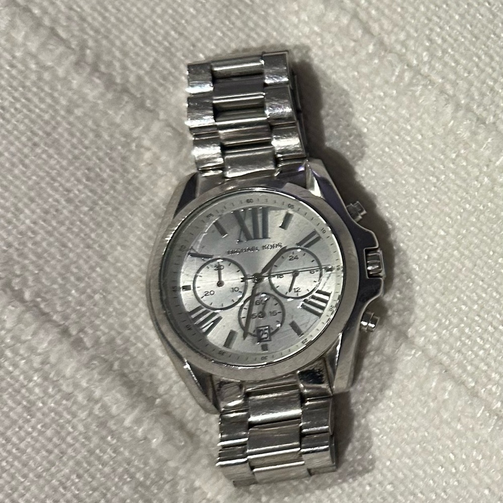 Silver Gorgeous Michael Kors Oversized Watch